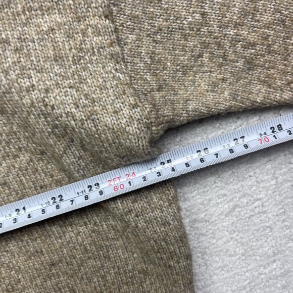 H&M Chunky Cozy Sweater Womens Sz M Mock Neck Wool Blend Brown / Beige - Picture 10 of 16